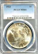 1923 Peace Dollar PCGS MS64