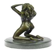 Naked Beautiful Girl Bronze Sculpture