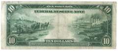 1914 Series Large Size $10 Blue Seal Fed Reserve Note