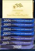Lot Run Of Proof Sets 2000-2007