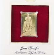 1984 Jim Thorpe 1st Day Cover & 22KT Gold Stamp