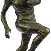 Trophy Football Player Bronze Sculpture