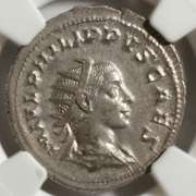 Roman Empire Phillip 11 247-249 Double Denarius