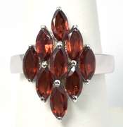 Sterling Silver & Garnet Ring