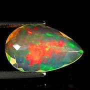 AAA 2.67ct full floral harlequin fully faceted Welo Opal