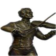 Johann Strauss playing the Violin Bronze Sculpture