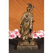Bronze Statue Marble Classical Roman Warrior Nobleman Military War God
