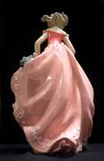 Maiden in Italian Garden 14inc Porcelain Figurine