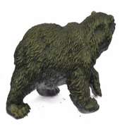 Ferocious Bear Art Deco Wild Life Bronze Sculpture