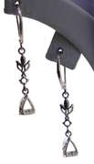 Sterling Silver Teardrop CZ Earrings