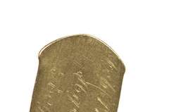 14K Yellow Gold Ornate Bird Cage Motif Child's Tooth Charm/Pendant