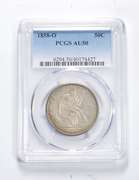 AU50 1858-O Seated Liberty Half Dollar - Graded PCGS