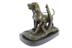 Two Dog Animal Edition Bronze Sculpture