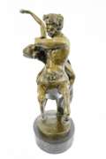 Centaurs Abducting Nude Woman Bronze Sculpture