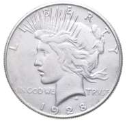 1928 Peace Silver Dollar