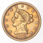 1852-O $2.50 Liberty Head Gold Quarter Eagle