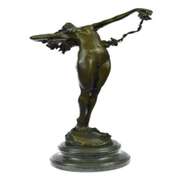 Nude Beauty Stretching Bronze Sculpture