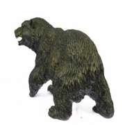 Ferocious Bear Art Deco Wild Life Bronze Sculpture