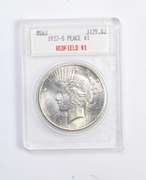 MS63 1927-S Peace Silver Dollar - Redfield - Graded Blanchard