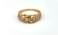 Stylish 14kt Hearts Band