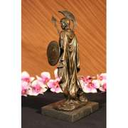 Bronze Statue Marble Classical Roman Warrior Nobleman Military War God