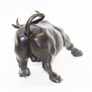 Stock Market Bull Bronze Sculpture
