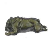 Sweet Little Bulldog Bronze Sculpture