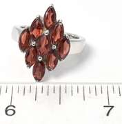 Sterling Silver & Garnet Ring
