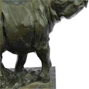 Rhino Bronze Figurine