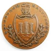 Rare 1790 Edinburgh 1/2 Penny Token