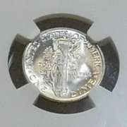 1940 Mercury Dime Unc  NGC MS-66-FB