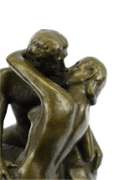 Rodin Famous Kiss Bronze Sculpture Figurine Statue