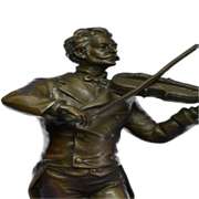 Johann Strauss playing the Violin Bronze Sculpture