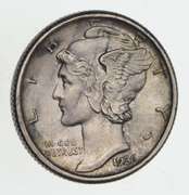 1926-D Mercury Silver Dime - Choice