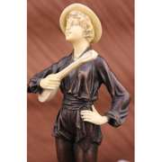 Beautiful Guitar Player Bronze Sculpture