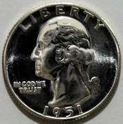 Exceptional Gem Proof 1951 Washington Quarter!