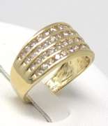 Amazing 4 Row Channel Set Diamond Ring