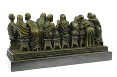 Christian Faith Last Supper Bronze Sculpture