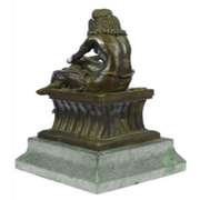 Sitting Egyptian Nude Princess Bronze Sculpture