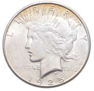 1925-S Peace Silver Dollar