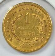 Needle-sharp 1851 US Type One $1 Gold Piece