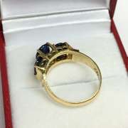 6.0 Carat Blue Sapphire Ring in 14kt Gold