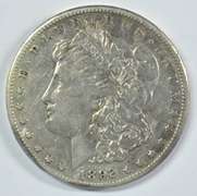 Sharp scarce 1892-CC Morgan Silver Dollar. Nice