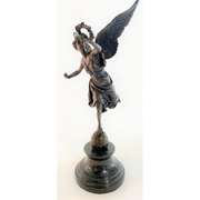 Winged Victory Athena Nike Paris Louvre Bronze Marble Statue Sculpture