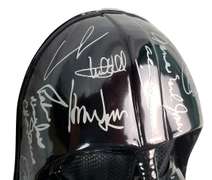 Star Wars Cast Facsimile Autographed Darth Vader Mask