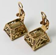 Bold and Dramatic Citrine Earrings