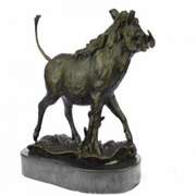 Wild Boar Animal Mascot Bronze Sculpture