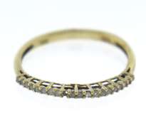 Simple Yellow Gold Diamond Band