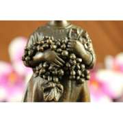 Vintage Bronze Dutch Girl Figurines Statues Sculpture