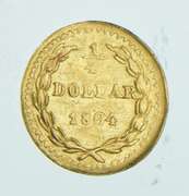 1864 Liberty Head California Gold 1/4 Dollar - BG-866